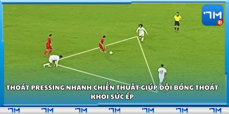 Thoát pressing nhanh – Chiến thuật giúp đội bóng thoát khỏi sức ép